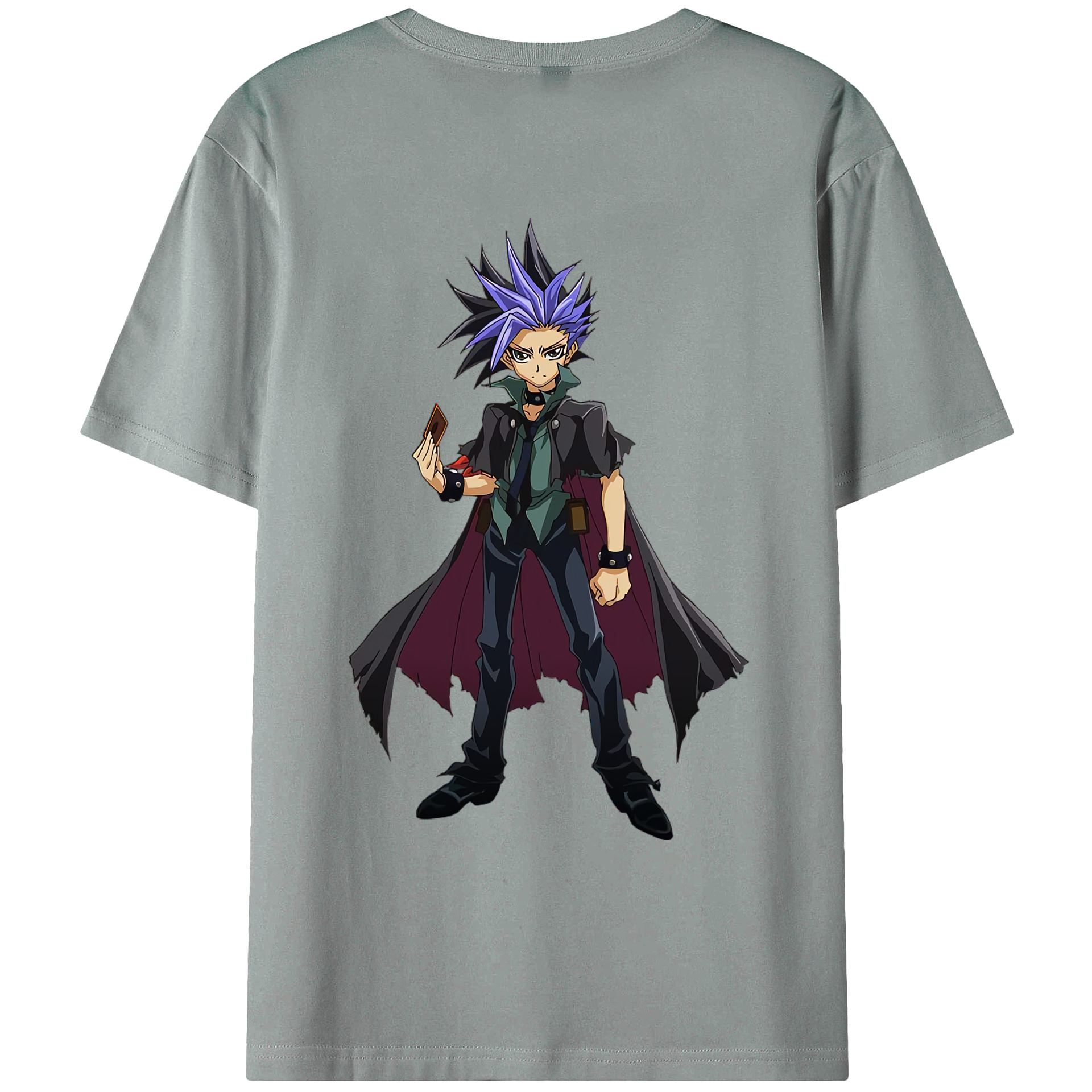 （画像用） 遊☆戯☆王 Yu-Gi-Oh! 綿100％ メンズ半袖Tシャツ（バックプリント） 通気性